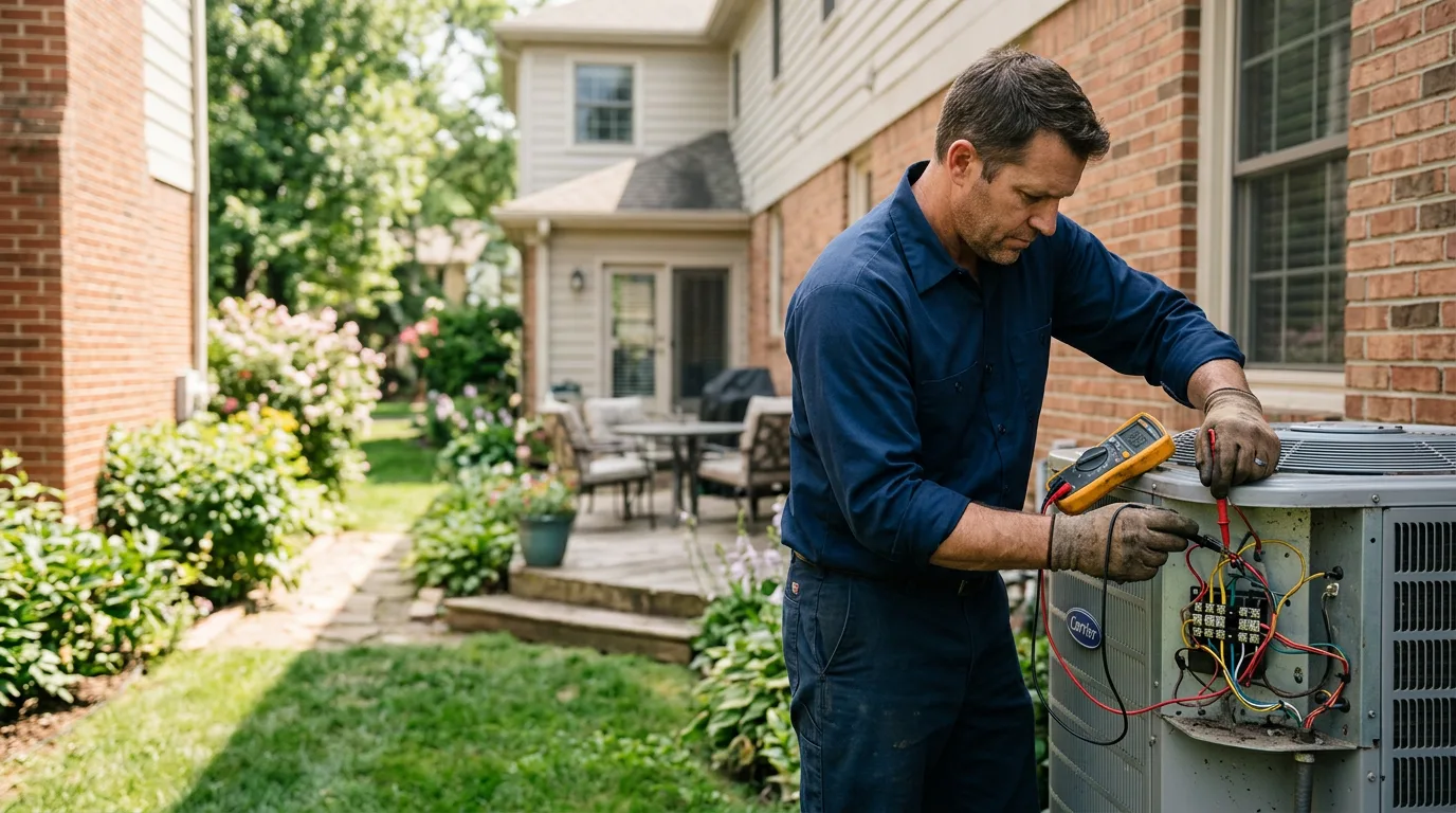 HVAC technician working near Delano, CA